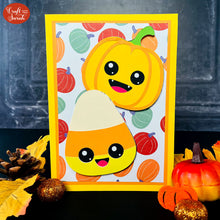 Load image into Gallery viewer, Halloween Critters SVG | Layered Pumpkin & Candy Corn Cutting Files