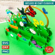 Load image into Gallery viewer, Butterflies Popout Card SVG Cut File