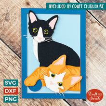 Load image into Gallery viewer, Cats Popout Card SVG Cut File