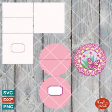 Load image into Gallery viewer, Easel Cards: Square Template & Circular Template