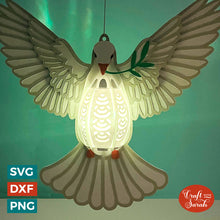 Load image into Gallery viewer, Dove Lantern SVG