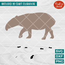 Load image into Gallery viewer, Tapir Adult SVG | Brown Vinyl Version