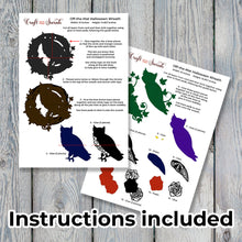 Load image into Gallery viewer, Halloween Wreath Layered SVG | Giant Off-the-Mat Wreath