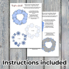 Load image into Gallery viewer, Snowflake Wreath Layered SVG | Giant Off-the-Mat Wreath