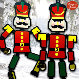 Moveable Nutcracker SVG | Festive Giant Nutcracker Cutting File