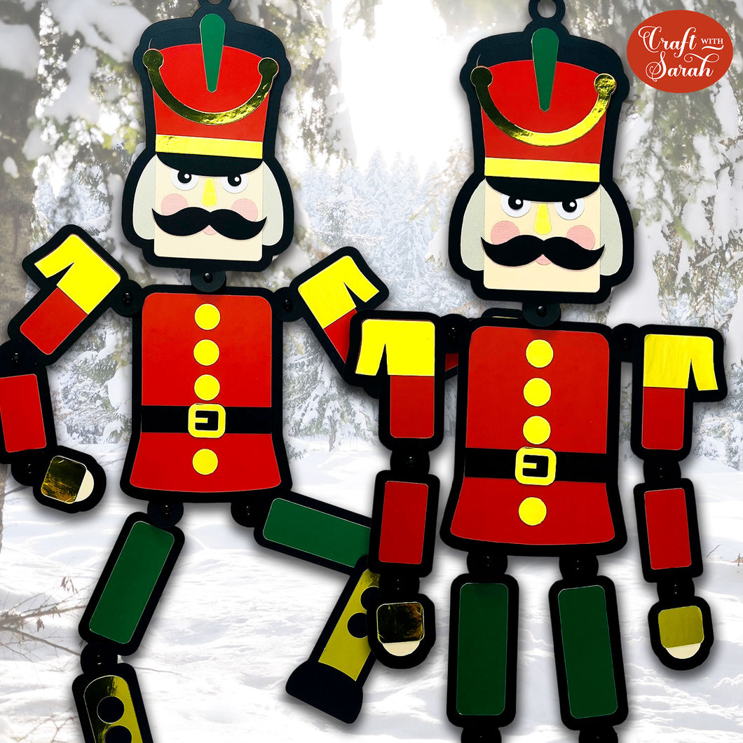 Moveable Nutcracker SVG | Festive Giant Nutcracker Cutting File