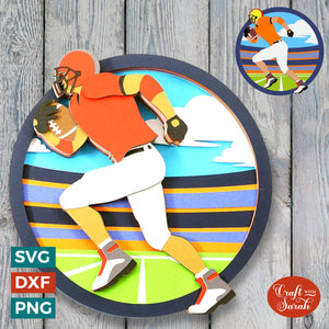 American Football SVG | Male & Female Football Players Cut Files