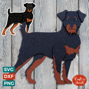 Jagdterrier SVG | Layered Jagdterrier Dog Breed Cutting File