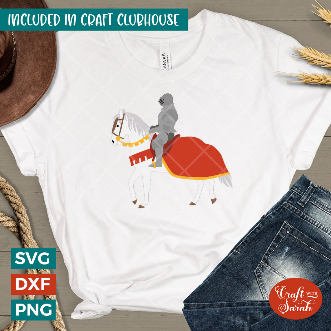 Knight SVG | Layered Vinyl Horseman Cutting File
