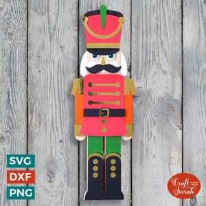 Nutcracker SVG | 3D Christmas Nutcracker Cutting File