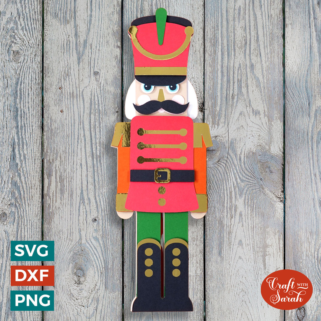 Nutcracker SVG | 3D Christmas Nutcracker Cutting File