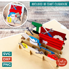 Load image into Gallery viewer, Toolkit Popout Card SVG Cut File
