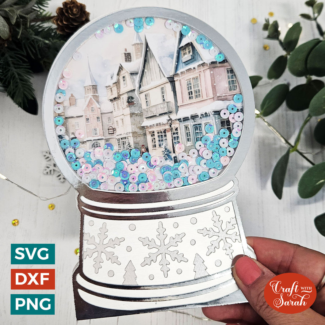 Snowglobe Shaker Card (Add-a-Photo) | CCC23