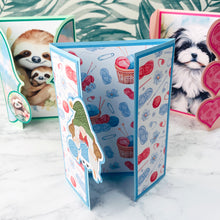Load image into Gallery viewer, Gate Fold Card Templates | 5 Different Designs
