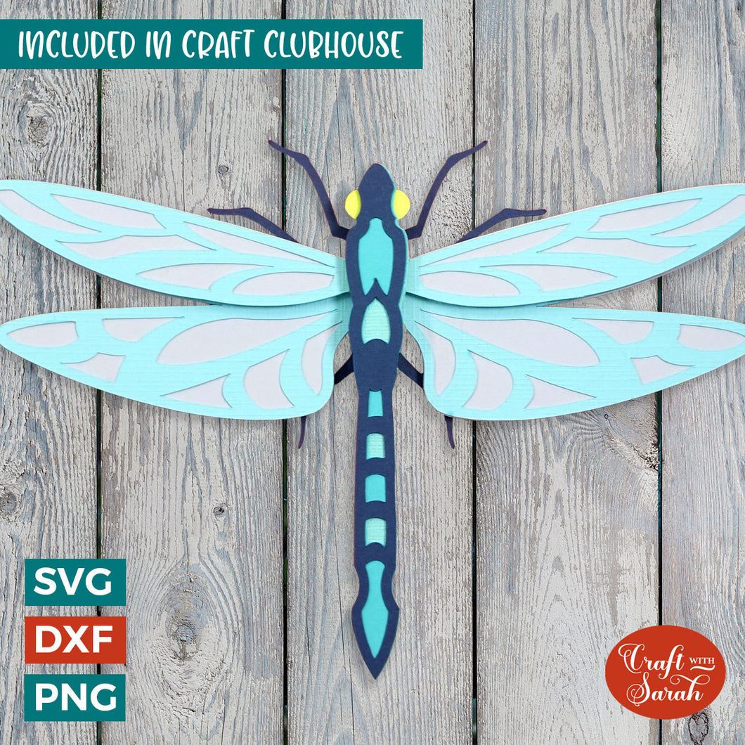 Dragonfly SVG | Layered Dragonfly Insect Cut Files