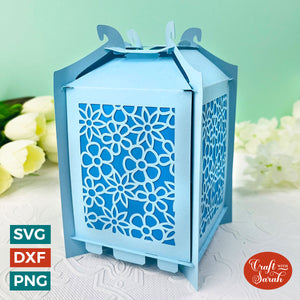 3D Slot-Together Vase SVG  | Square 3D Vase Cutting File