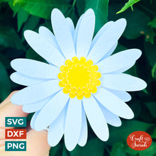 Load image into Gallery viewer, 3D Daisy Flower SVG  | Realistic Layered Daisy Cutting File
