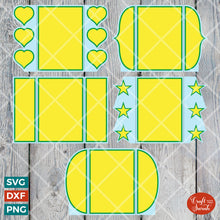 Load image into Gallery viewer, Gate Fold Card Templates | 5 Different Designs
