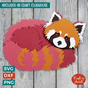 Red Panda SVG | Layered Red Panda Cut Files