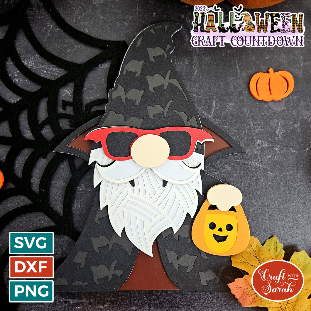 Trick or Treat Gnome SVG | Male Halloween Gnome Cut File