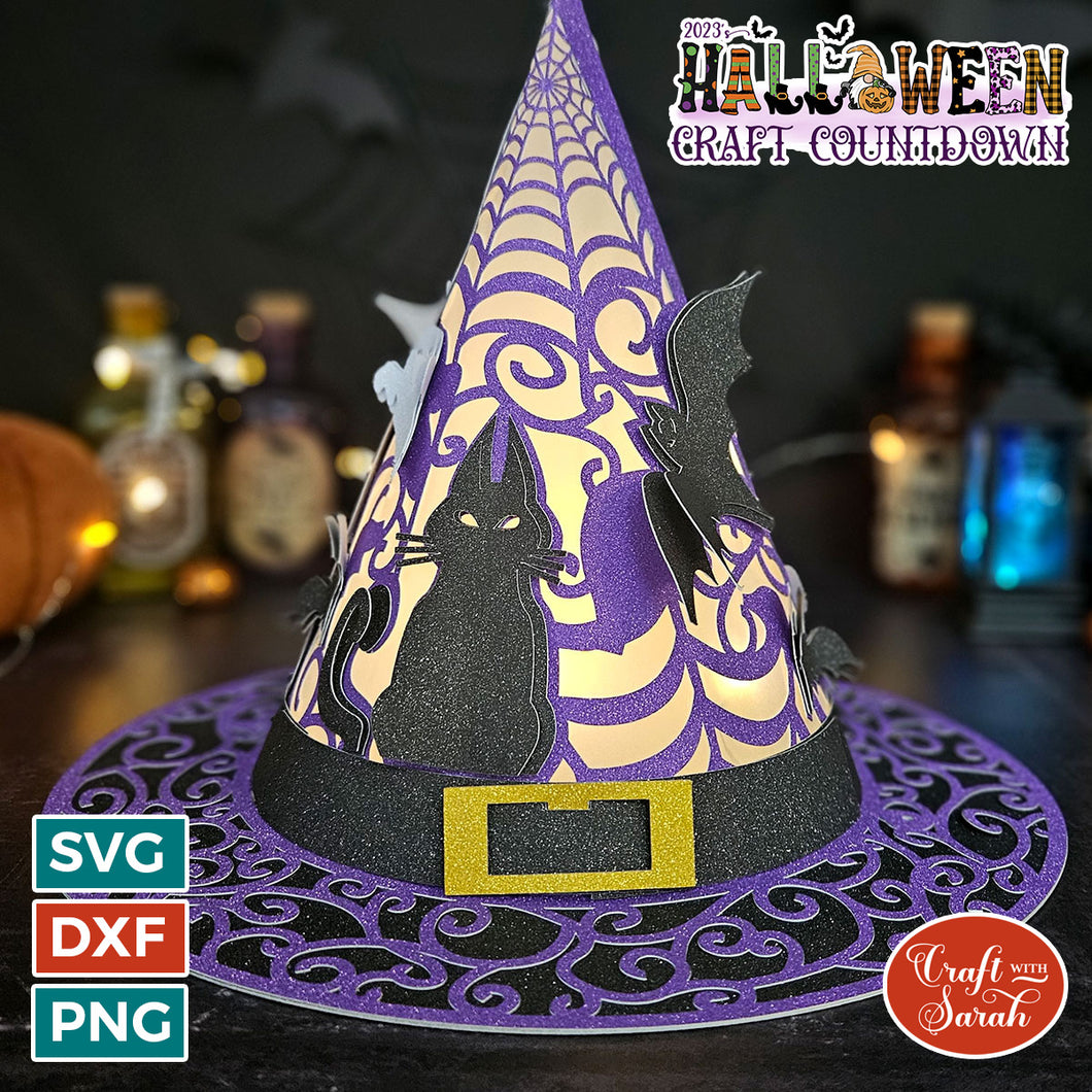 3D Witch Hat SVG | Light-Up Wearable Halloween Hat Project