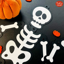 Load image into Gallery viewer, Movable Skeleton SVG |  Halloween Skeleton Cutting File
