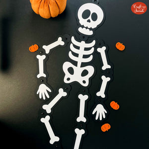 Movable Skeleton SVG |  Halloween Skeleton Cutting File