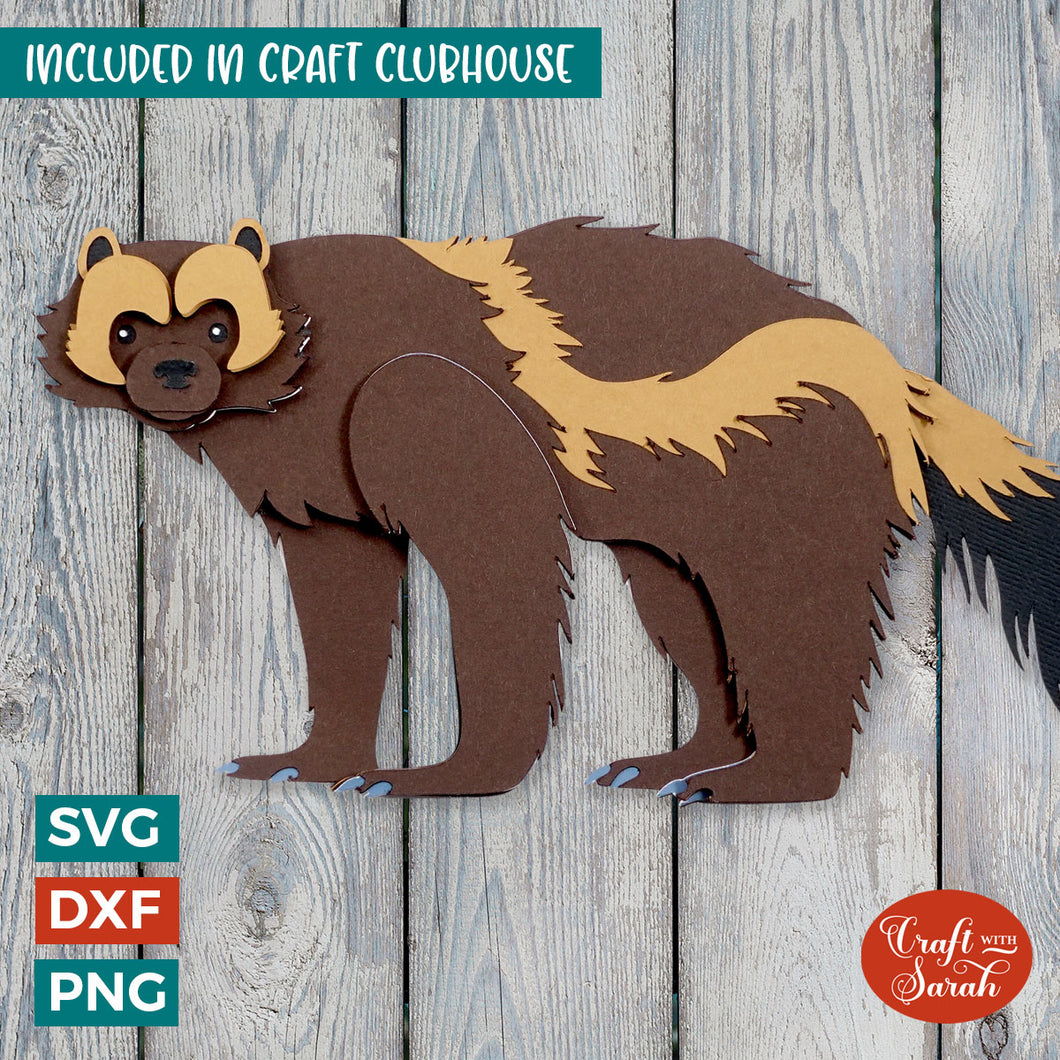Wolverine SVG | Layered Wolverine Cutting File