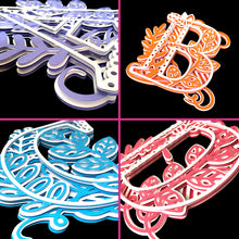 Load image into Gallery viewer, Full A-Z Alphabet - 3D Layered Alphabet SVGs
