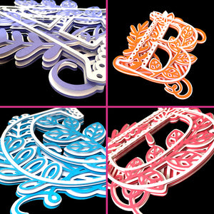 Full A-Z Alphabet - 3D Layered Alphabet SVGs