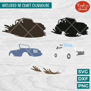 4x4 Off Roader Car SVG | Vinyl Version