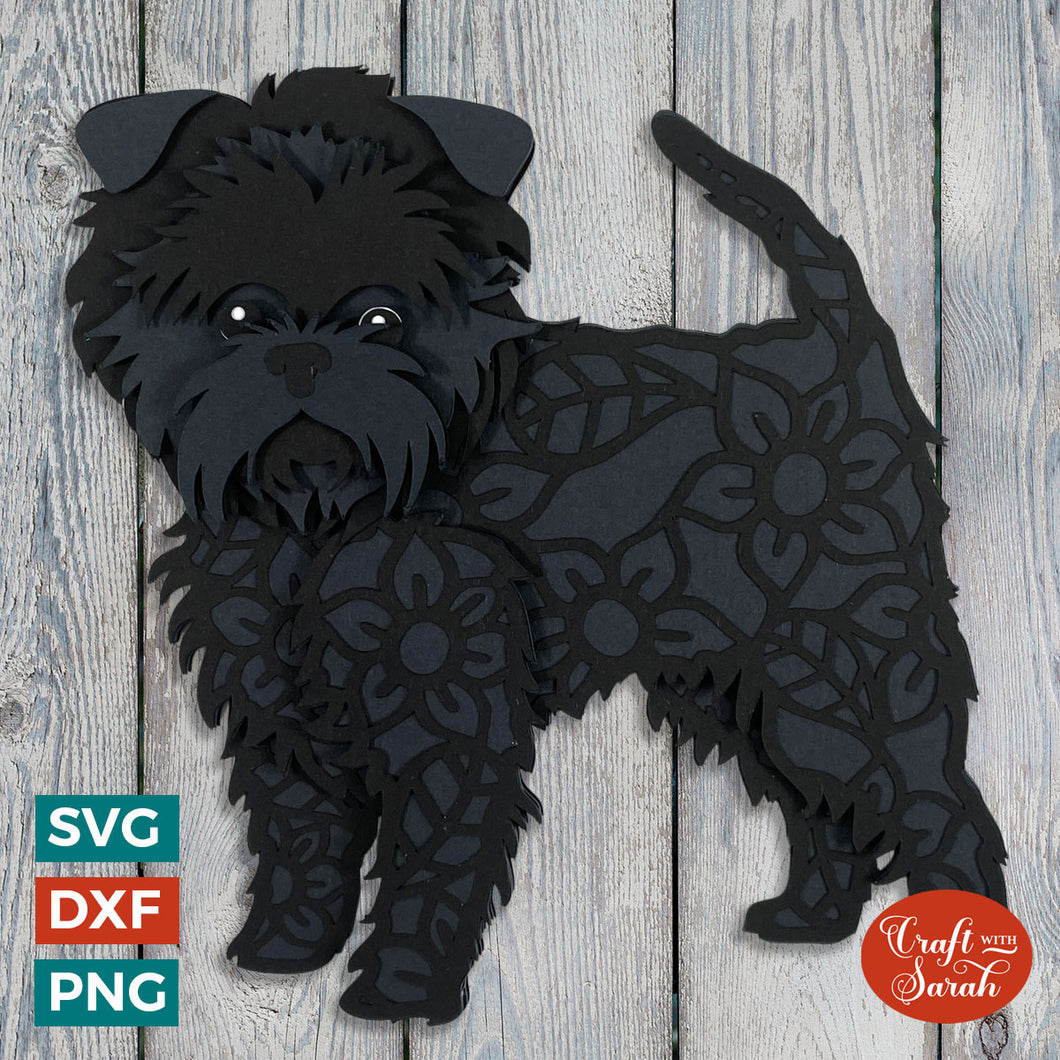Affenpinscher SVG | Layered Monkey Terrier Dog Cutting File
