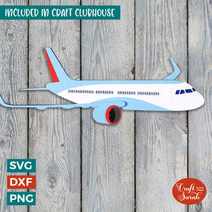 Airplane SVG | Layered Airplane Cutting File