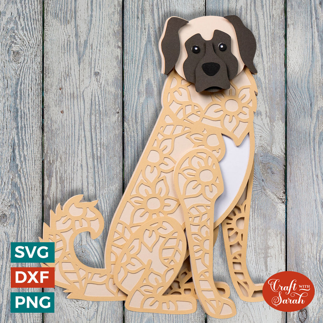 Anatolian Shepherd SVG | Layered Anatolian Shepherd Dog Cutting File