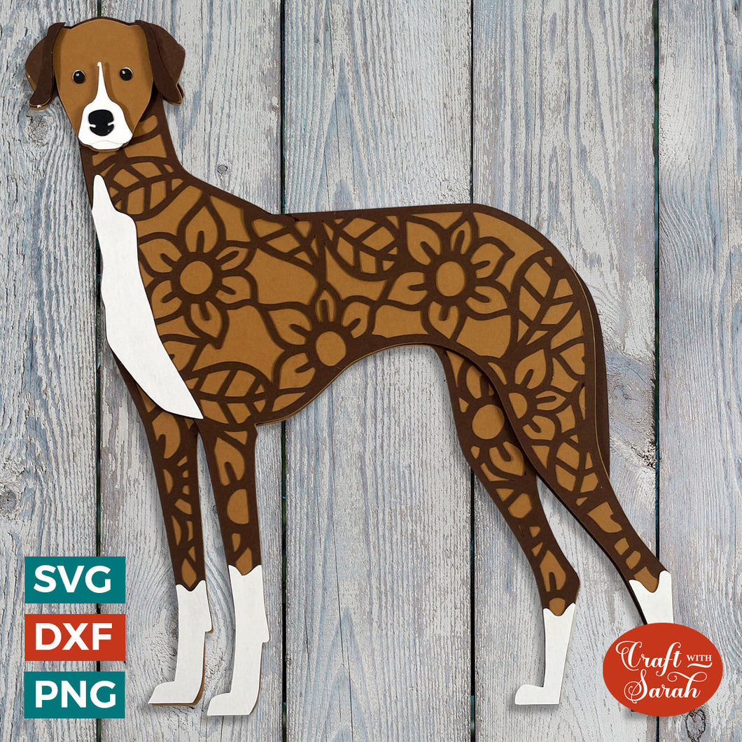Azawakh SVG | Layered Azawakh Dog Cutting File