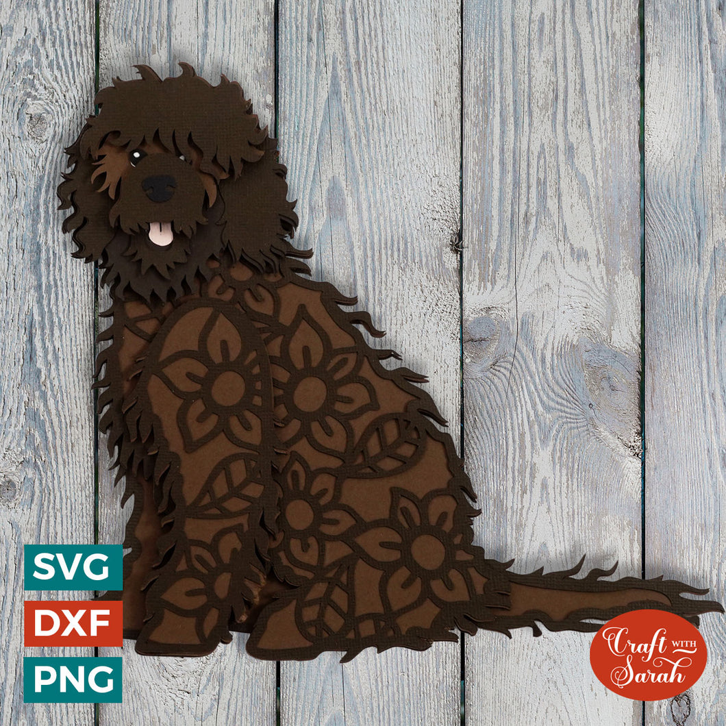 Barbet SVG | Layered Barbet Water Dog Cutting File