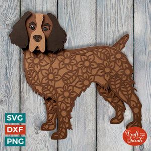Boykin Spaniel SVG | Layered Boykin Spaniel Cutting File