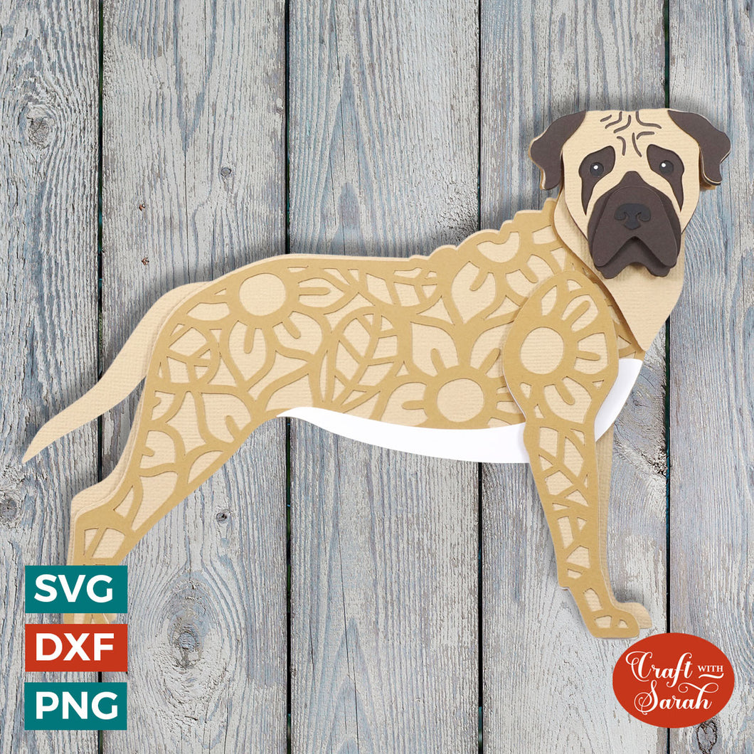 Bullmastiff SVG | Bullmastiff Cutting File