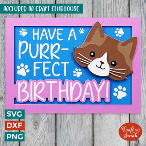 Have a Purr-fect Birthday Cat Greetings Card