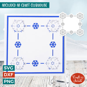 Christmas Snowflakes Card | "Cut & Fold" Greetings Card 29