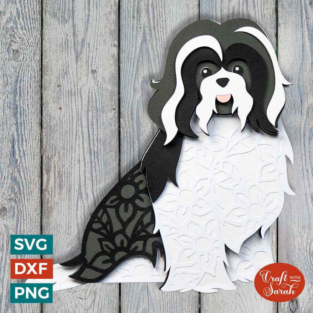 Havanese SVG | Layered Havanese Dog Cutting File