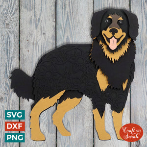 Hovawart SVG | Layered German Hovie Cutting File