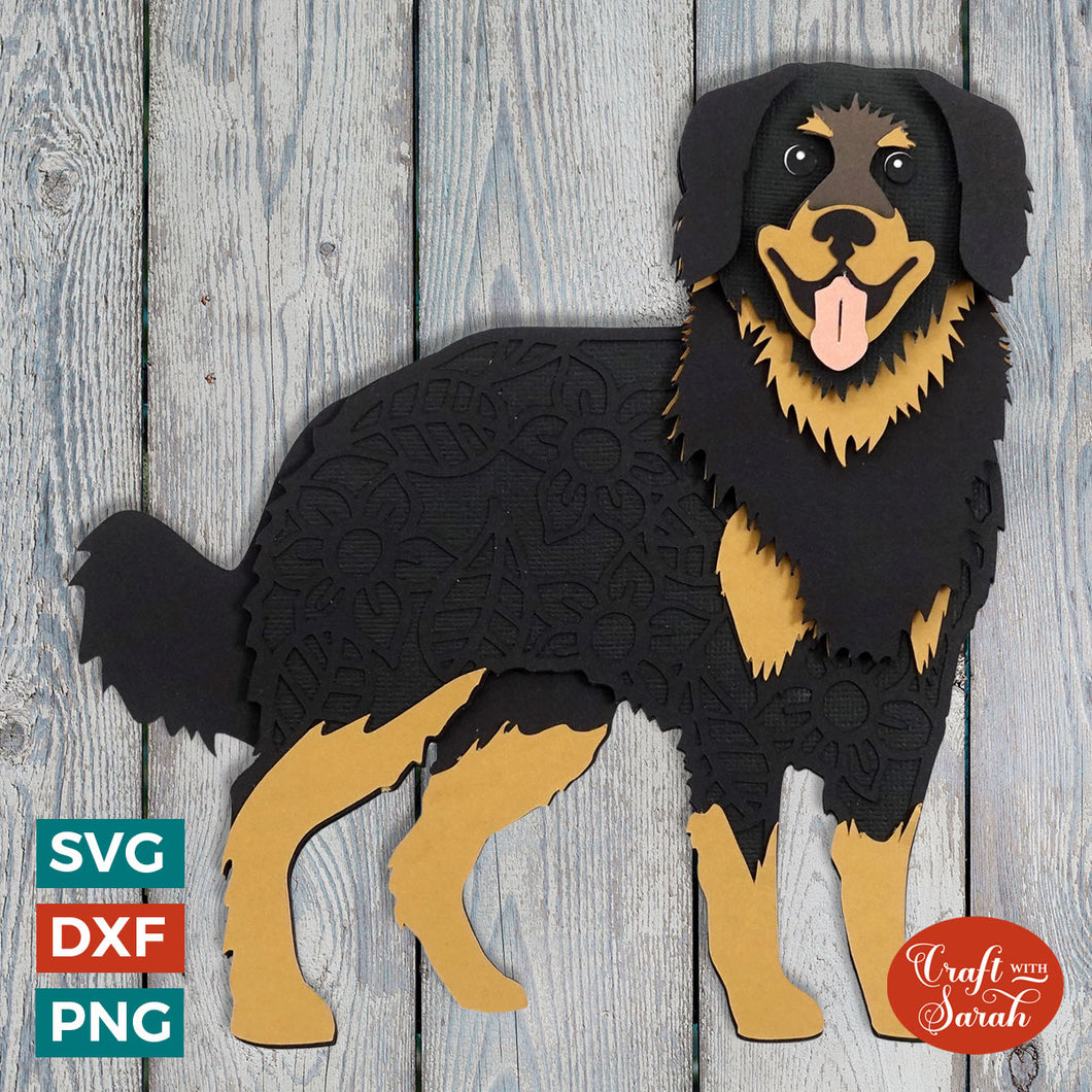 Hovawart SVG | Layered German Hovie Cutting File