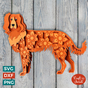 Irish Setter SVG | Layered Red Setter Cutting File