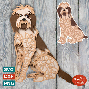 Italian Spinone SVG | Layered Spinone Italiano Cutting File