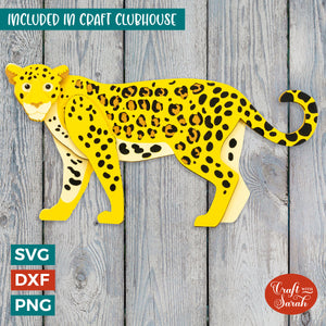 Jaguar SVG | Layered Leopard SVG