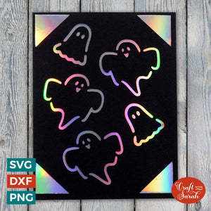 Ghosts Greetings Card | Halloween Cricut Joy Insert Card