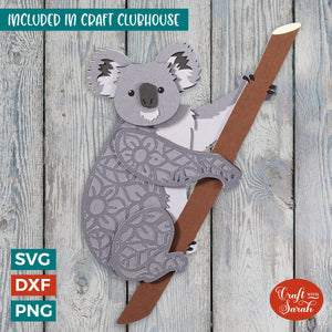 Koala SVG | 3D Layered Australian Koala Cut File