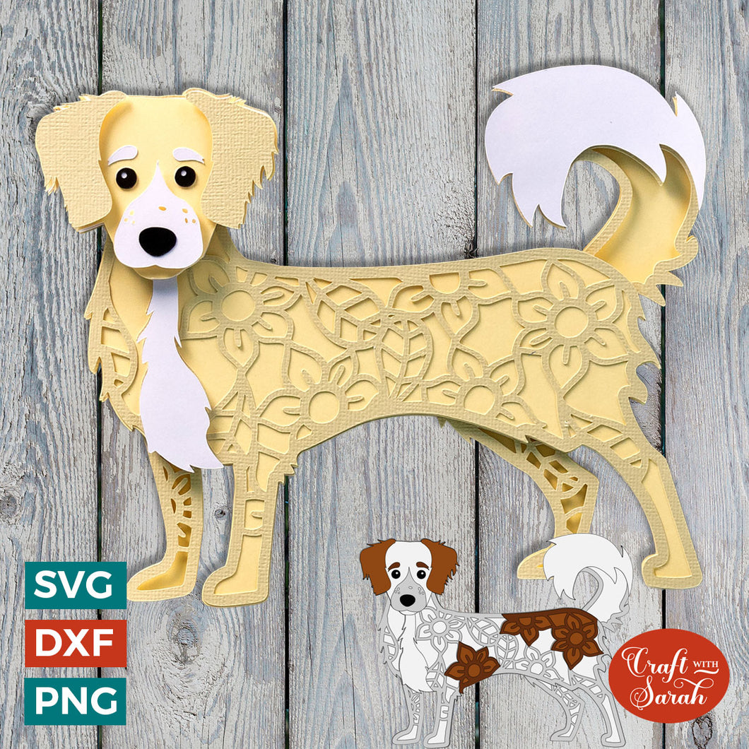 Kokoni SVG | Layered Kokoni Dog Cutting File
