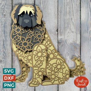 Leonberger SVG | Layered Leonberger Dog Cutting File